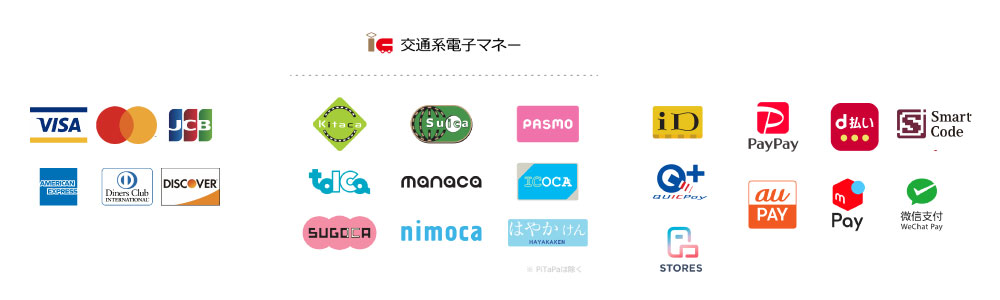 決済方法一覧
